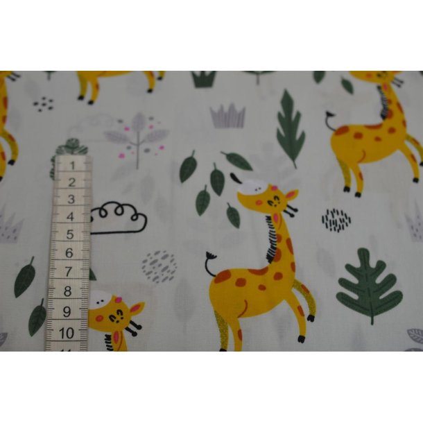 �kotex bomuld/poplin m/Giraffer