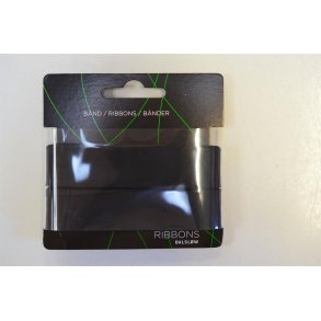 Skr�b�nd bomuld Sort