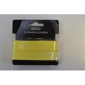 Skr�b�nd bomuld Lysgul