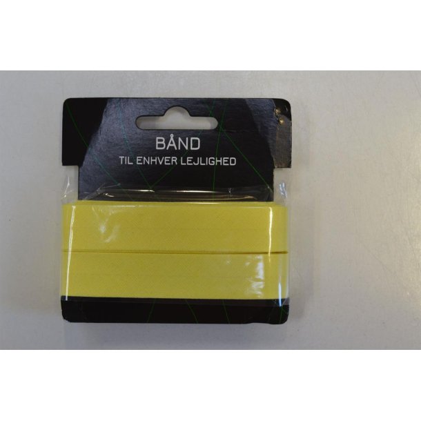 Skr�b�nd bomuld Lysgul