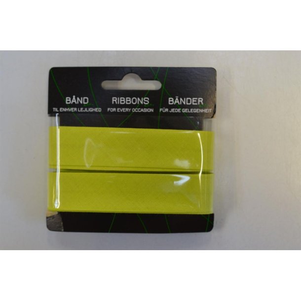 Skr�b�nd bomuld Citrongul