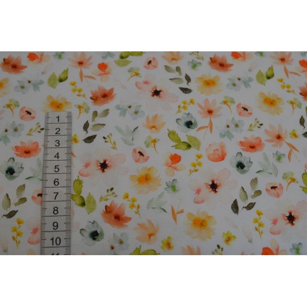 �kotex bomulds jersey m/ sm� blomster