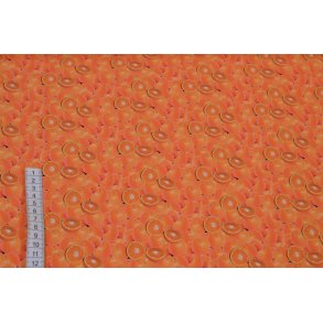 Bomuld/poplin m/Appelsiner