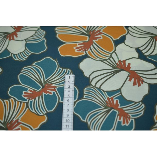Viscose m/Retro blomster