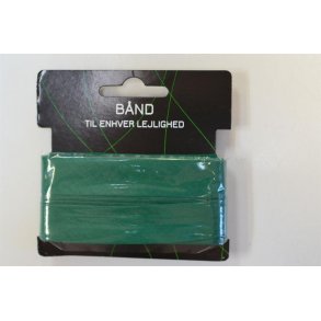 Skr�b�nd bomuld M�rkgr�n