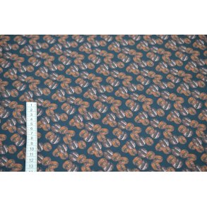 Bomuld/poplin m/Kaffeb�nner