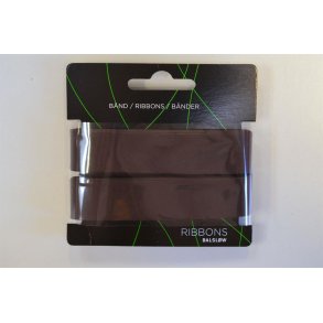 Skr�b�nd bomuld M�rkbrun