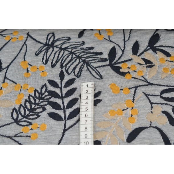 Jacquard strik Gr� m/blade