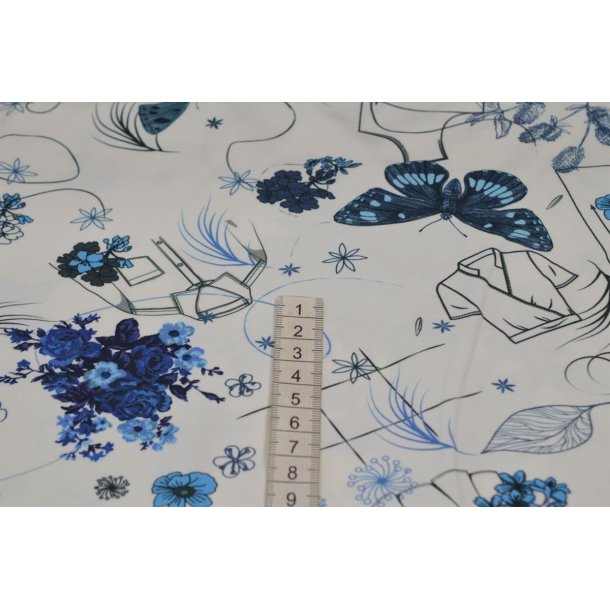 �kotex bomulds jersey m/blomster