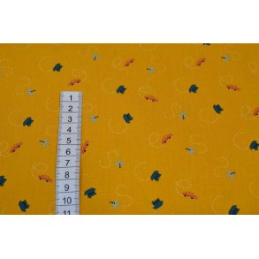 Bomuld/poplin Karry m/ fly, skibe m.m