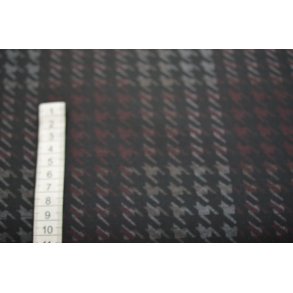 Polyester/viscose jersey m/tern