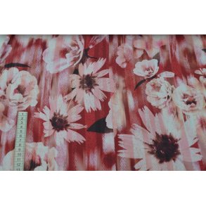 Viscose jersey m/blomster