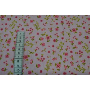 Bomuld/poplin Lyser�d m/sm� blomster