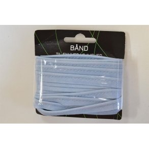 Pipingb�nd bomuld Lys bl�