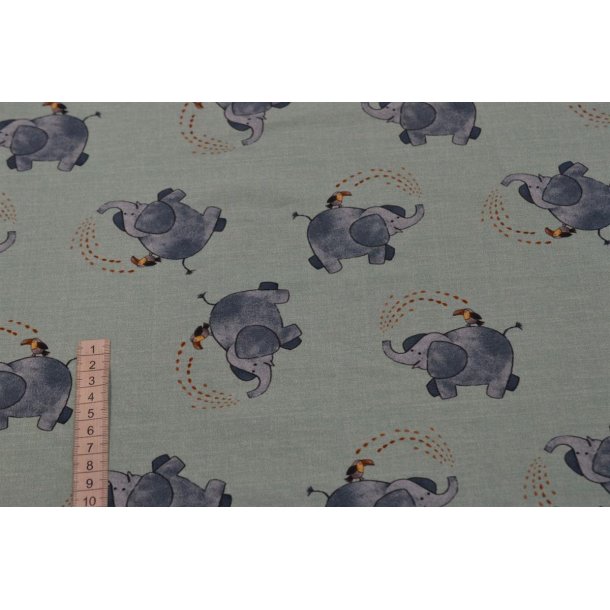 �kotex bomulds jersey m/Elefant