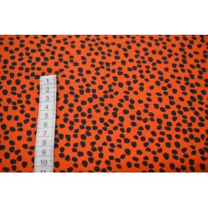 Canvas  R�d m/sorte prikker