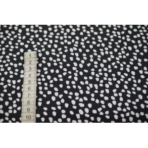 Canvas Sort m/hvide prikker