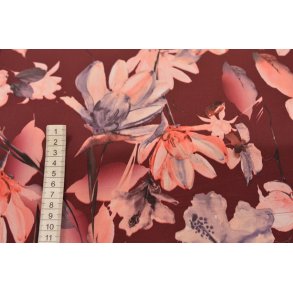 Polyester m/blomster