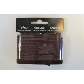 Piping bomuld M�rkbrun