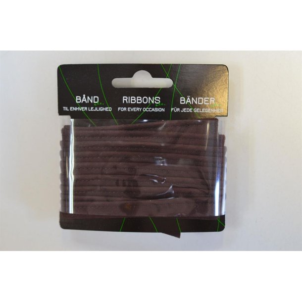 Piping bomuld M�rkbrun