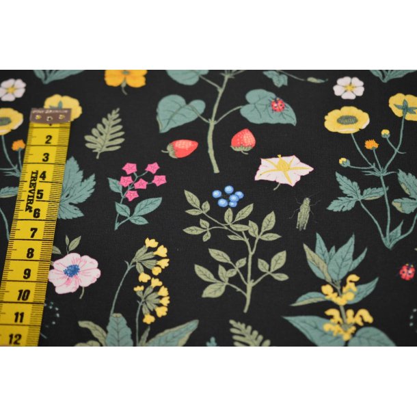 �kotex bomulds jersey m/Blomster