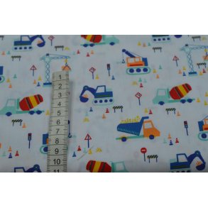 �kotex bomuld/poplin Hivd m/entrepren�rmaskiner