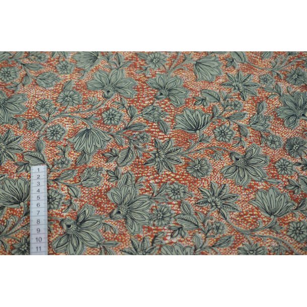 Viscose m.m�nster, gr�n og br�ndte farver