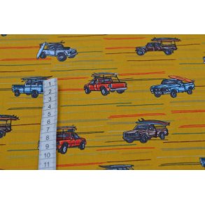 �kotex bomuld/poplin Karry m/Biler
