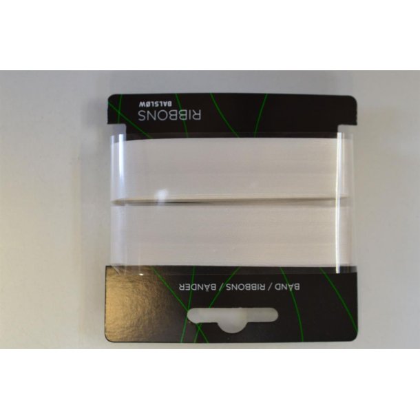 Skr�b�nd viscose satin R�hvid