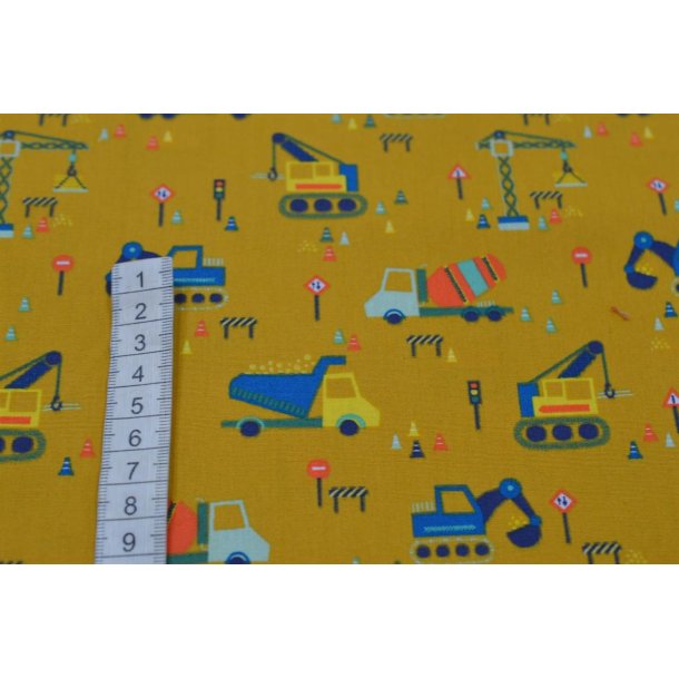 �kotex bomuld/poplin Karry m/entrepren�rmaskiner