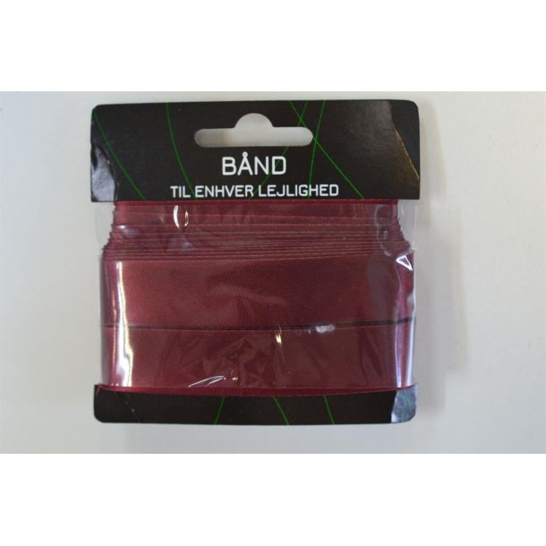 Skr�b�nd viscose satin Bordeaux