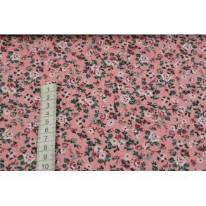 �kotex bomuld/poplin Rosa m/sm� blomster