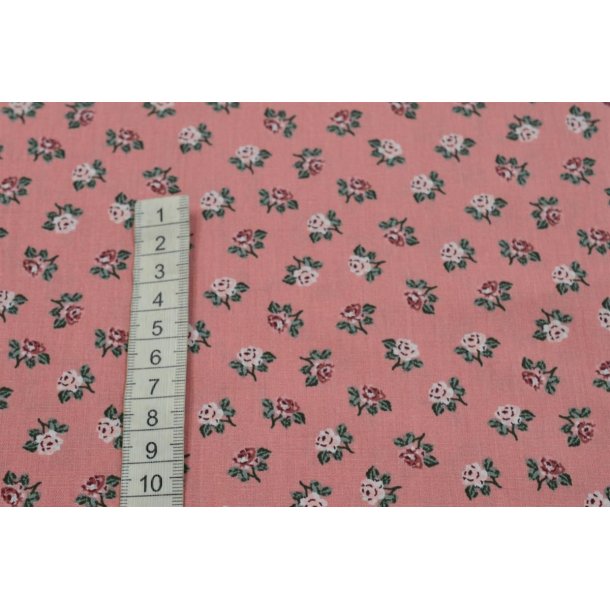 �kotex bomuld/poplin Rosa m/sm� blomster