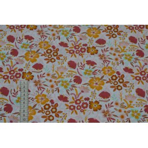 �kotex bomuld/poplin m/blomster