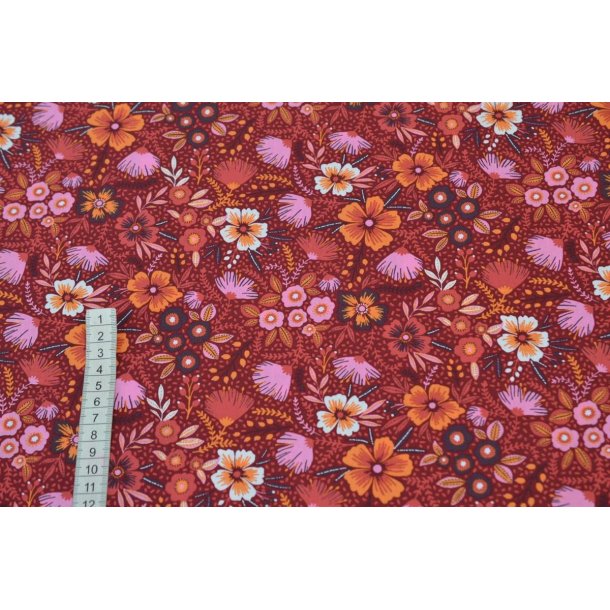 �kotex bomuld/poplin m/blomster