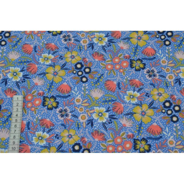 �kotex bomuld/poplin m/blomster