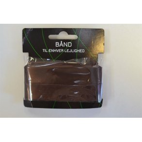 Skr�b�nd viscose satin Brun