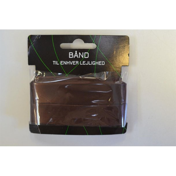 Skr�b�nd viscose satin Brun