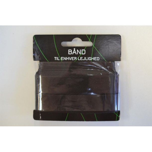 Skr�b�nd viscose satin M�rkbrun