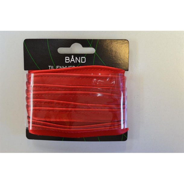 Pipingb�nd viscose satin M�rk r�d