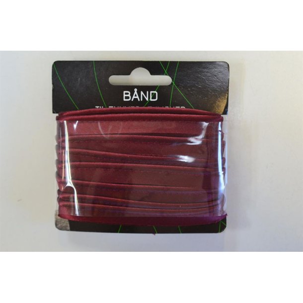 Pipingb�nd viscose satin Bordeaux