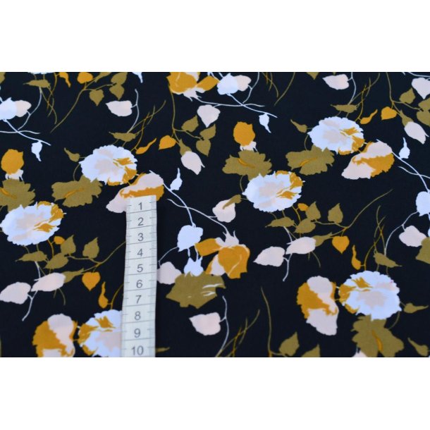 Polyester m/blomster