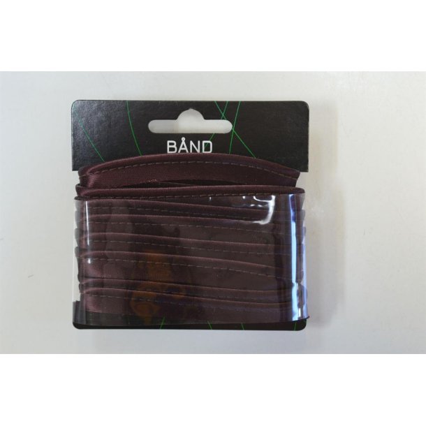 Pipingb�nd viscose satin M�rk bordeaux