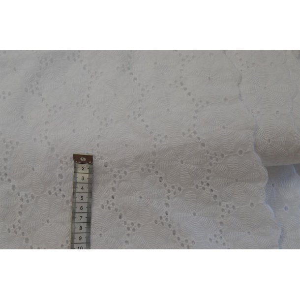 Broderi anglaise Hvid