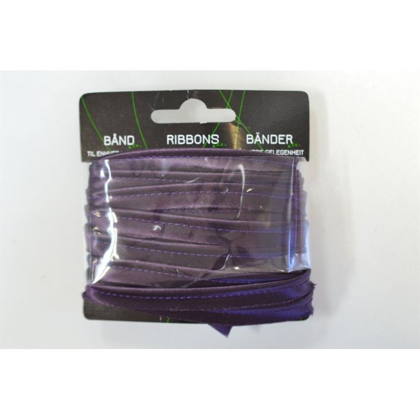 Pipingb�nd viscose satin M�rk lilla