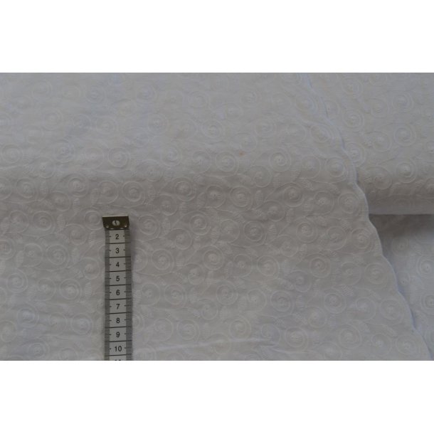Broderi anglaise Hvid