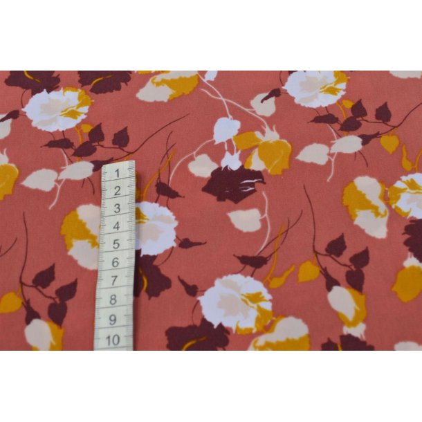 Polyester m/blomster