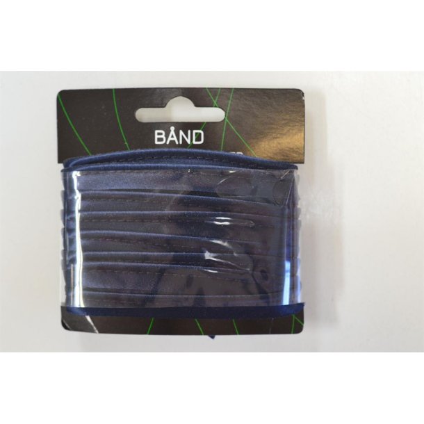 Pipingb�nd viscose satin Marinebl�