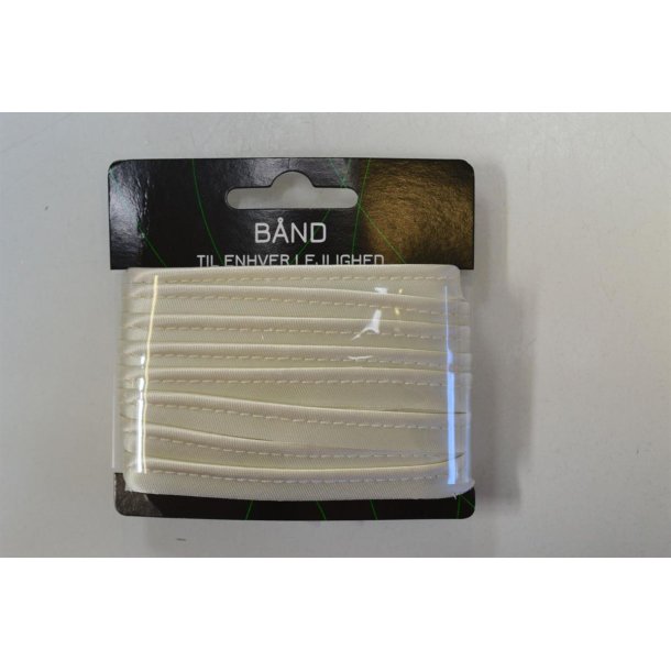 Pipingb�nd viscose satin Lys beige