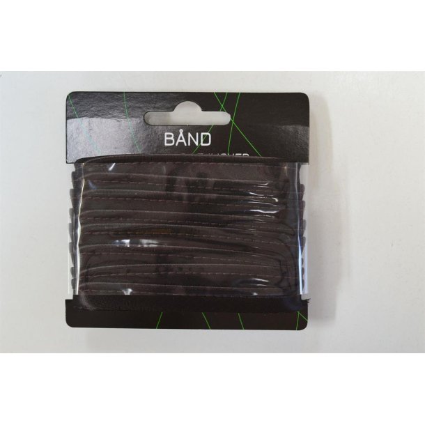 Pipingb�nd viscose satin M�rk brun